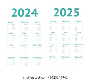 Calendar for 2024 on a light background. Ideal for the design of your workplace.