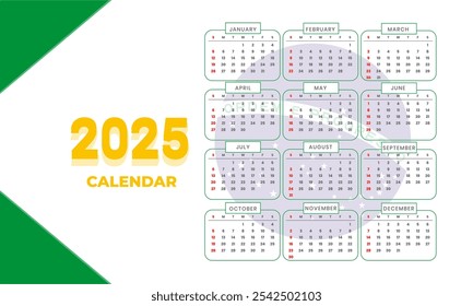 calendar 2025, calendar 2025 with brasil flag