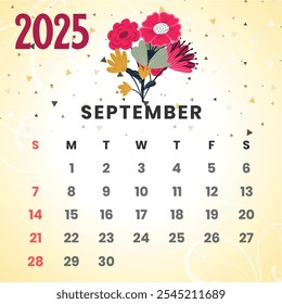 calendario, 2025, calendario, Plantilla, diseño, escritorio, semana, tabla, diseño, trimestre, fondo, Vector, negocio, oficina, vacaciones, moderno, corporativo, evento, impresión, empresa, escritorio, fecha, mes, año, hora