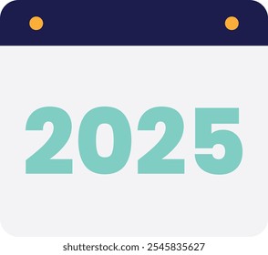 Calendar 2025 Date Icon Vector Flat Illustration