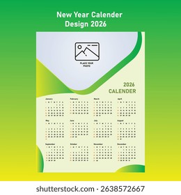 Calendar, 2025, desk, template, month, wall, horizontal, 12, design, vector, planner, monday, business, week, grid, year, annual, section, a4, agenda, page, printable, quarter, schedule, start