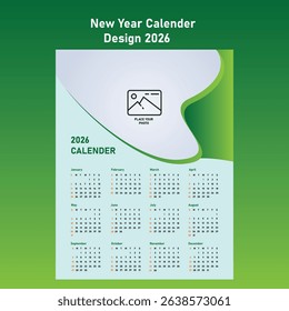 calendar, 2025, desk, template, month, wall, horizontal, 12, design, vector, planner, business, week, grid, year, annual, section, a4, agenda, page, printable, quarter, schedule, start, weekly, date 