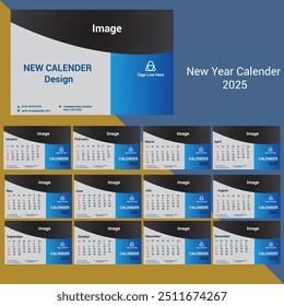 calendar, 2025, desk, template, month,12, design, vector, office, frame, table, layout, typography, holiday, corporate, cover, event, number, company, day, desktop, week, grid, year, page, printable, 