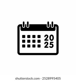 Calendar 2025 icon vector design eps