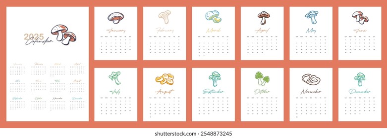 Calendar 2025 Minimal Desk Design 