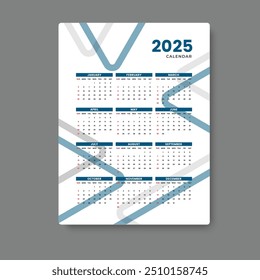 calendar 2025 template design,vector eps 10