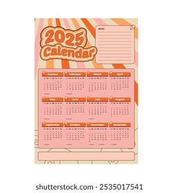 Calendar 2025 year. The week starts on Sunday.