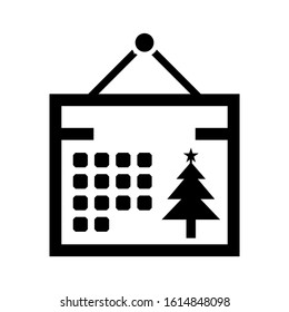 calendar 25 icon isolated sign symbol vector illustration - high quality black style vector icons
