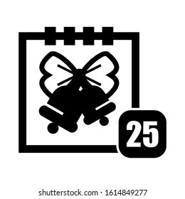 calendar 25 icon isolated sign symbol vector illustration - high quality black style vector icons
