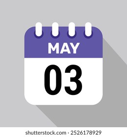 Kalender 3 kann Icon Vektor mit Datum Hintergrund. Vektorplansymbol.