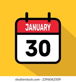Calendar 30 March Vector illustration background design.