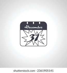 calendar 31 december icon. calendar, date 31, icon