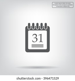 calendar 31 vector icon