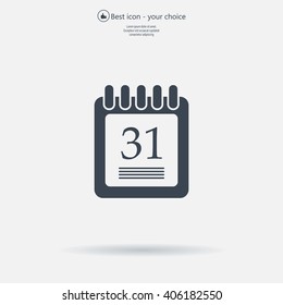 calendar 31 vector icon