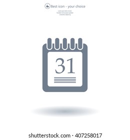 calendar 31 vector icon