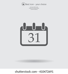 calendar 31 vector icon