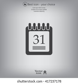 calendar 31 vector icon