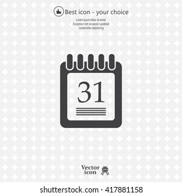 calendar 31 vector icon