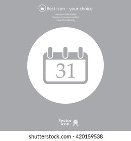 calendar 31 vector icon