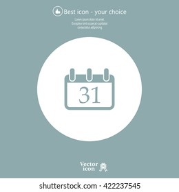 calendar 31 vector icon