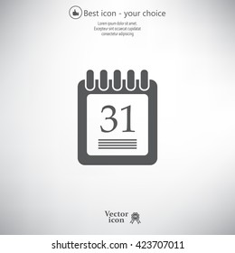 calendar 31 vector icon