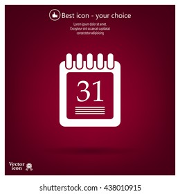 calendar 31 vector icon