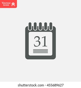 calendar 31 vector icon