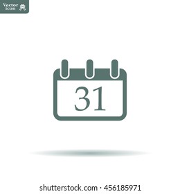 calendar 31 vector icon