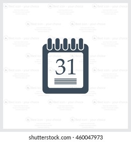calendar 31 vector icon