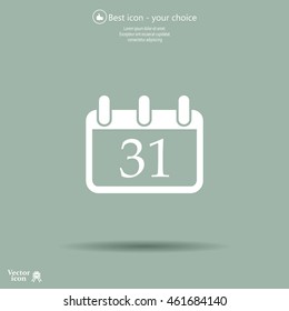 calendar 31 vector icon
