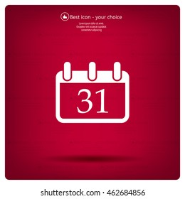 calendar 31 vector icon