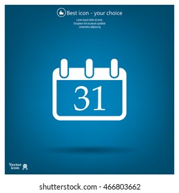 calendar 31 vector icon