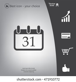 calendar 31 vector icon