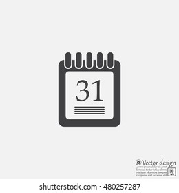 calendar 31 vector icon