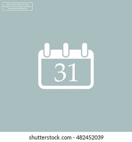 calendar 31 vector icon