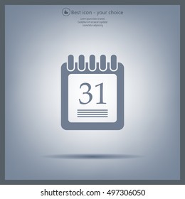 calendar 31 vector icon