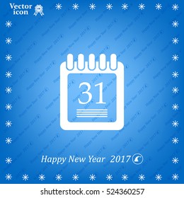 calendar 31 vector icon