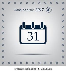 calendar 31 vector icon