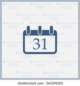 calendar 31 vector icon