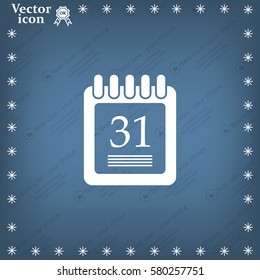 calendar 31 vector icon