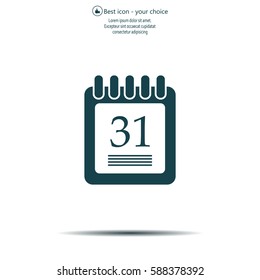 calendar 31 vector icon