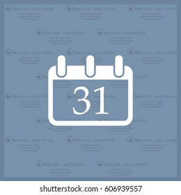 calendar 31 vector icon