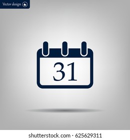 calendar 31 vector icon