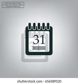 calendar 31 vector icon