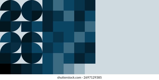 calendário abstrato padrão geométrico minimalista moderno azul profundo Natal de 2026, para web design, calendário, apresentação eps 10