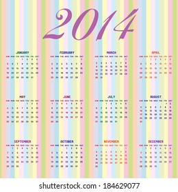 Calendar abstract conception