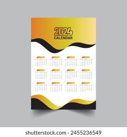 Calendario con diseño de Formas abstractas