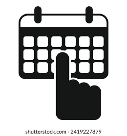 Calendar active fast sleep icon simple vector. Late work. Desk office