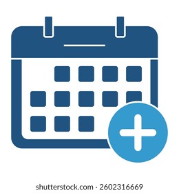 Calendar Add Event Icon. Schedule, Planning, Reminder Concept. Illustration for Time Management Concept.