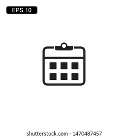 calendar agenda icon vector illustration